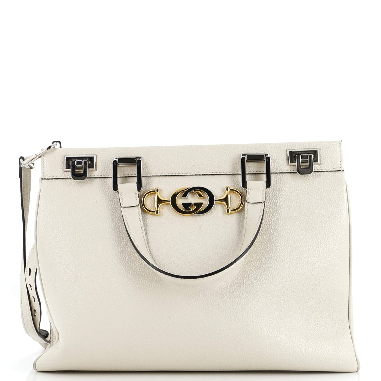 Luxury Gucci Trending 2025 Zumi Top Handle Bag Leather Medium