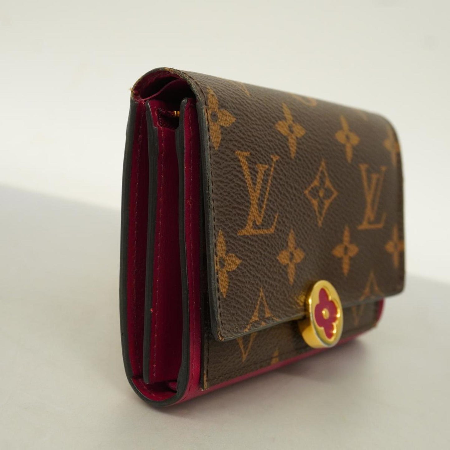 Louis Vuitton Portefeuille Compact Flore  Canvas Wallet  ()