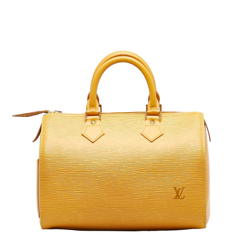 Louis Vuitton Epi Speedy 25 Handbag M43019 Tasili Yellow Leather  Louis Vuitton