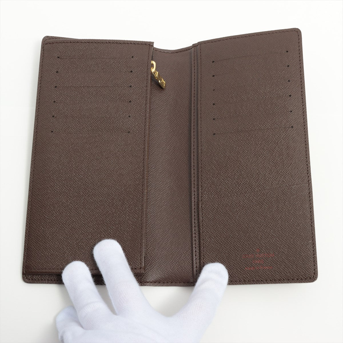 Louis Vuitton Damier Portfolio Brother N60017 Brown Wallet