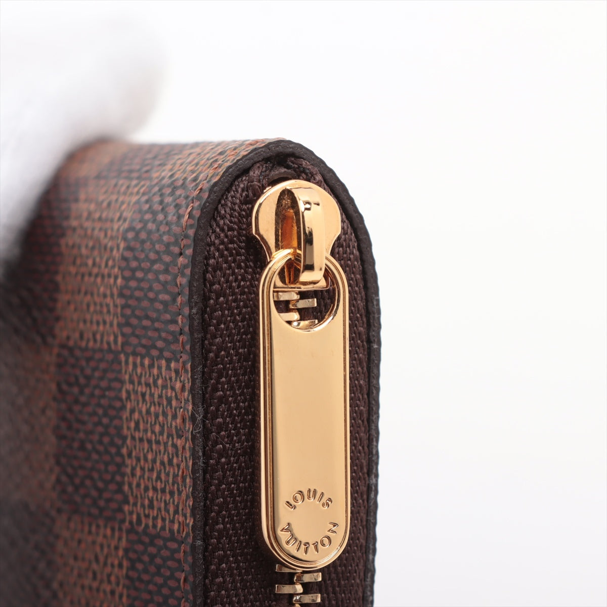 Louis Vuitton Damier Zippyr Coin Pearce N63070 Brown Coin Case