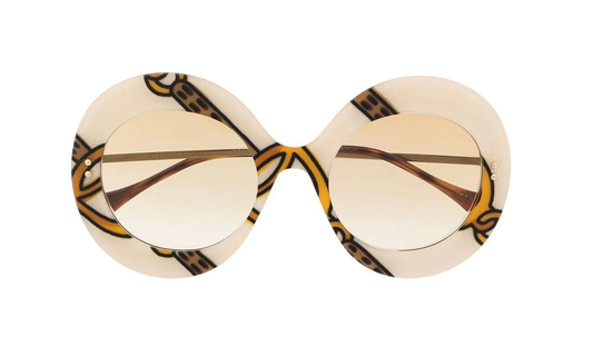 Gucci GG0894S Ivory Brown/Brown Shaded 53/22/140 women Sunglasses