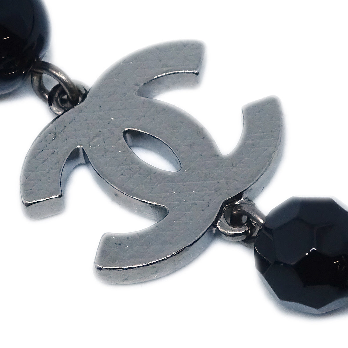 Chanel Necklace Black 10V