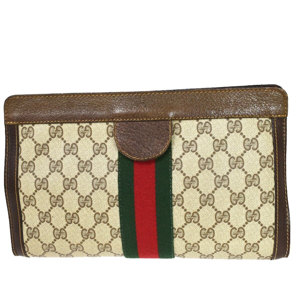 Gucci Sherry  Canvas Clutch Bag ()