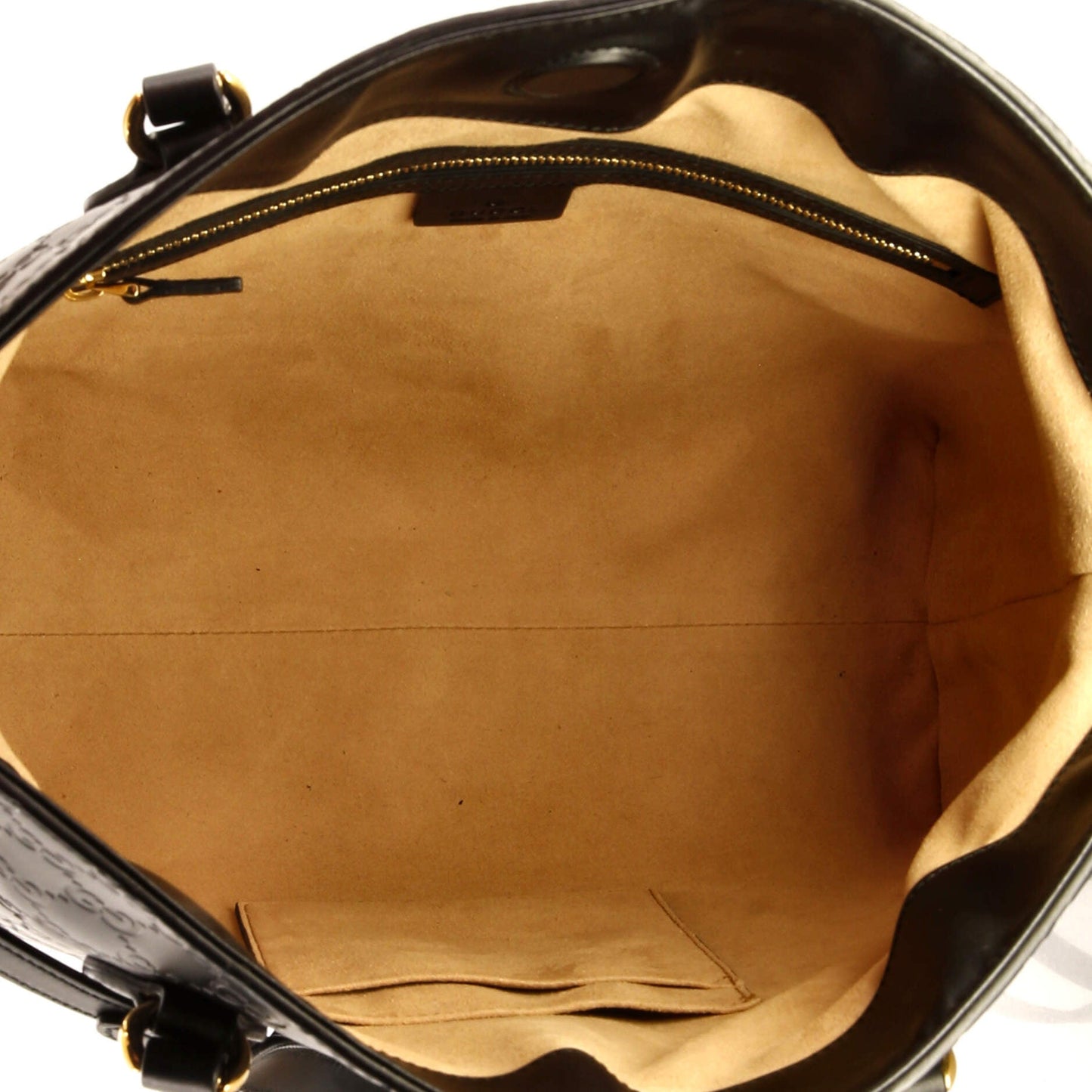 Signature Fold Over Tote Guccissima Leather Medium