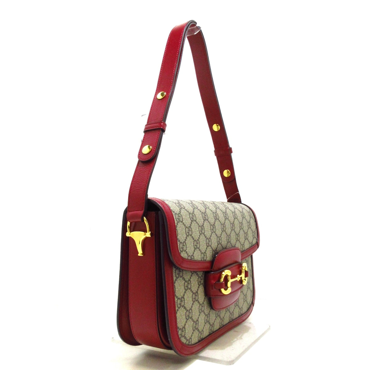 Luxury Gucci Trending 2025 Horsebit  Canvas Shoulder Bag ()