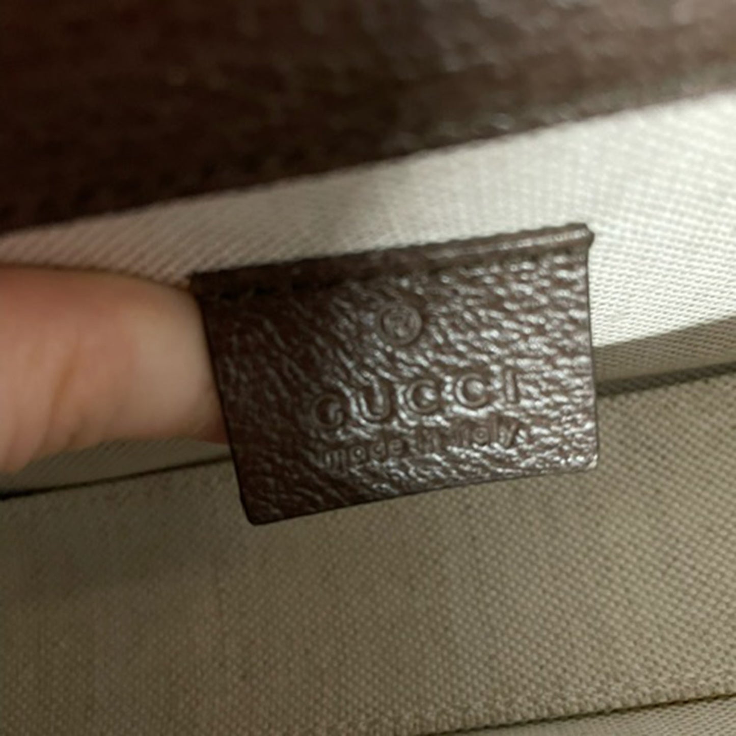 Gucci Mini Horsebit 1955 Flap Crossbody Bag Jumbo GG in Beige Canvas