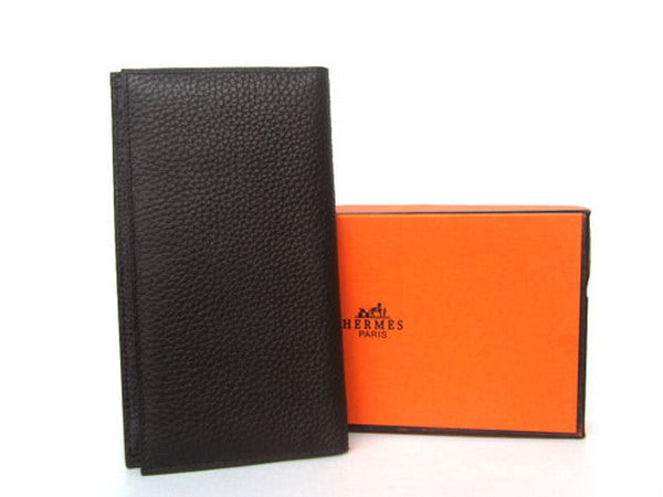 Luxury Hermes Wallet H2007 Ladies Cow Leather Coffee