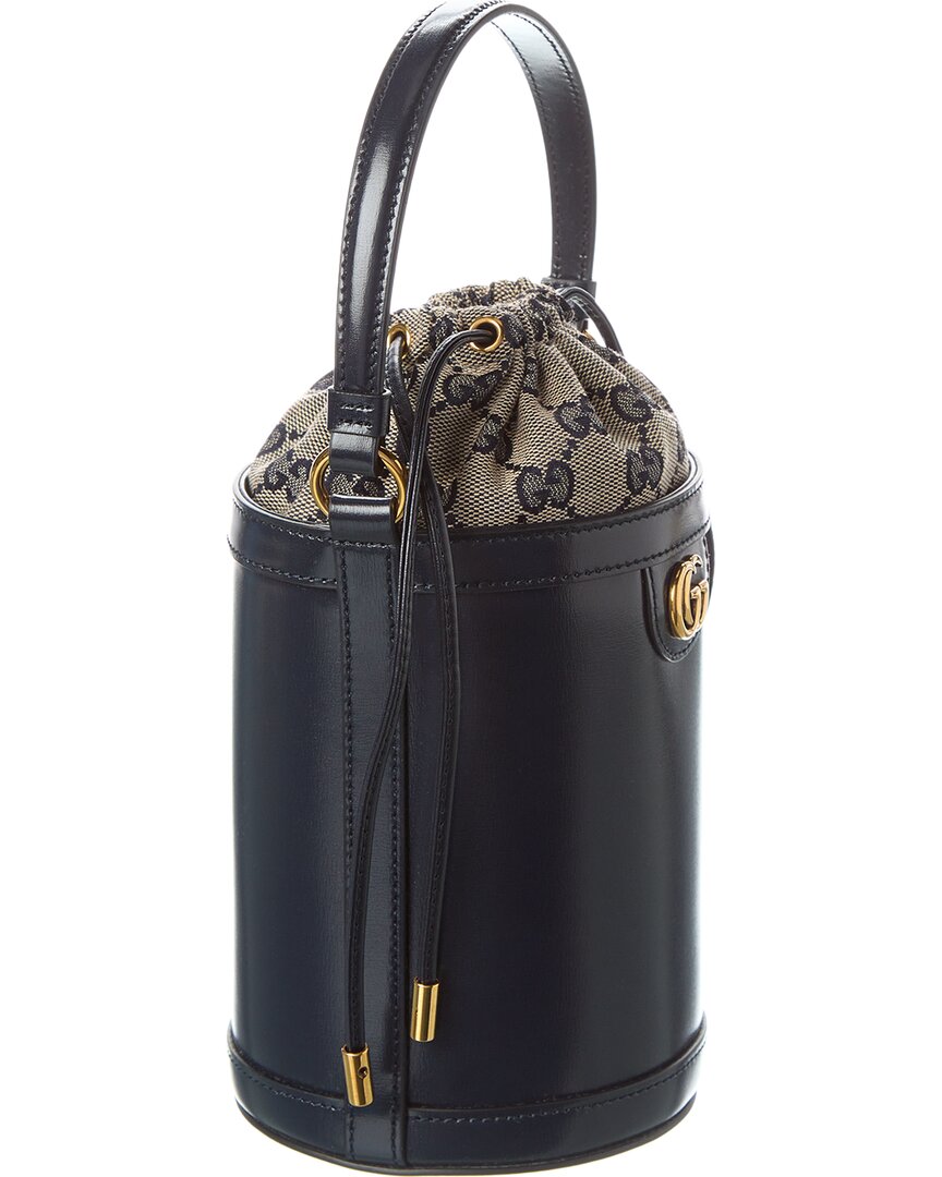 Luxury Gucci Trending 2025 Ophidia Mini Leather Bucket Bag