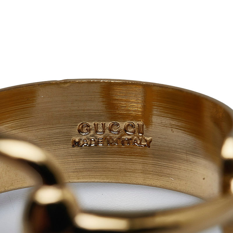 Luxury Gucci Trending 2025 Horsebit Scarf Ring Gold Plated