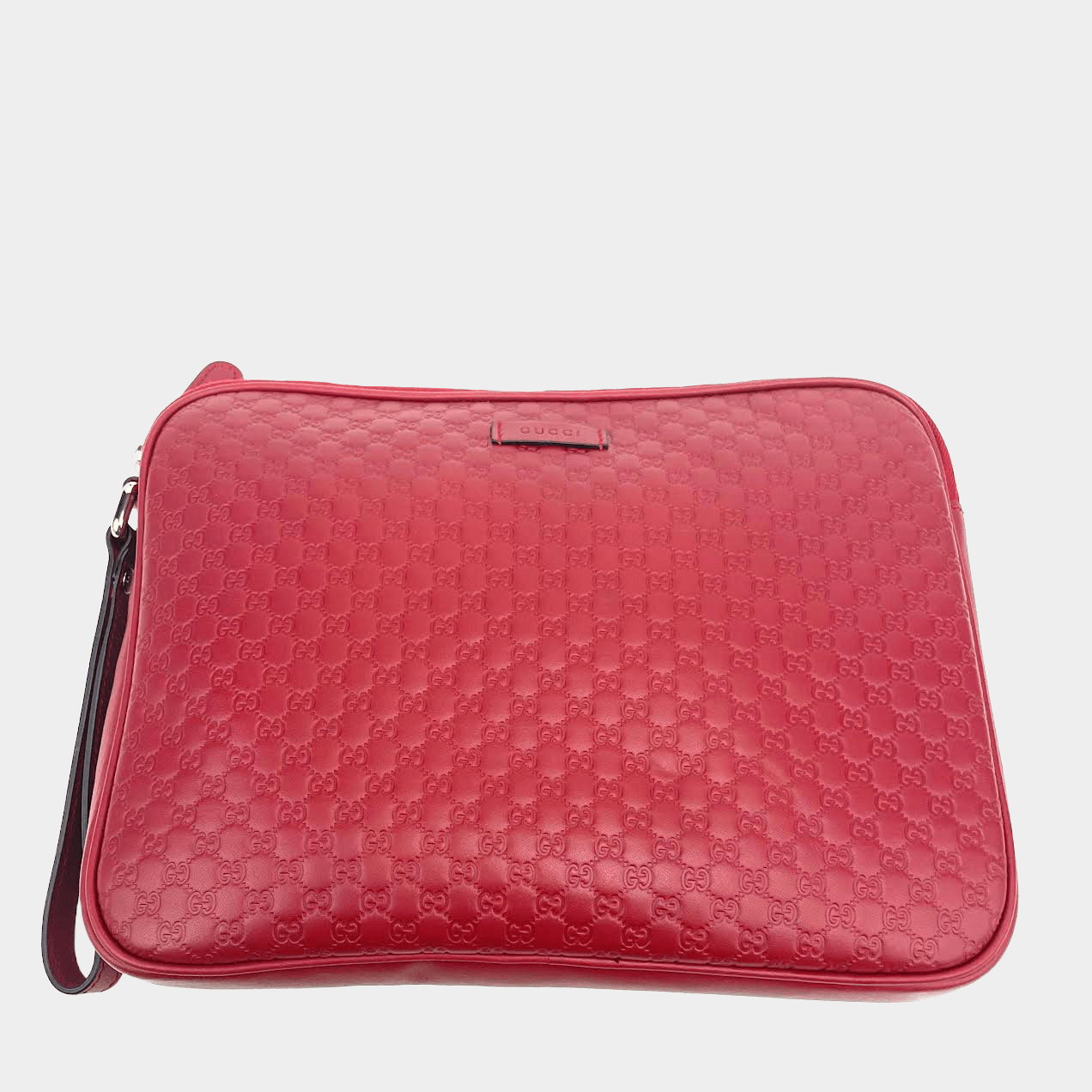 Luxury Gucci Guccissima Zip Pouch Wristlet - OUTLET ITEM FINAL SALE