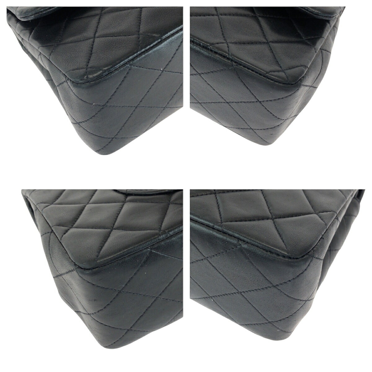 Chanel Lambskin Double Flap Shoulder Bag
