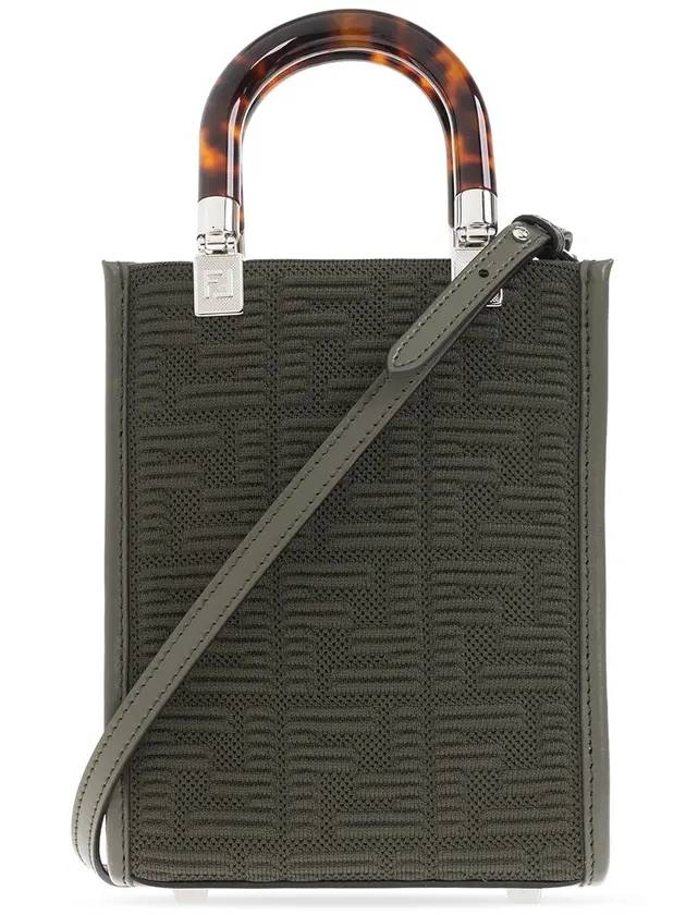 Luxury Fendi Sunshine Mini Cross Bag Green
