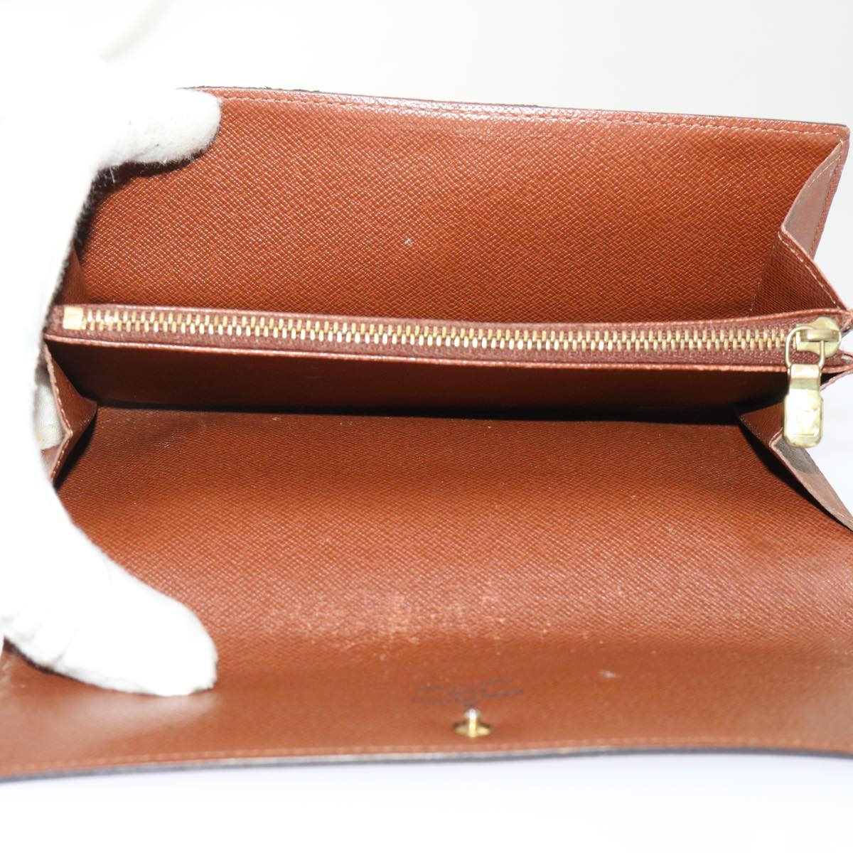 LOUIS VUITTON Graffiti Porte Monnaie Credit Long Wallet Khaki M92188 50243