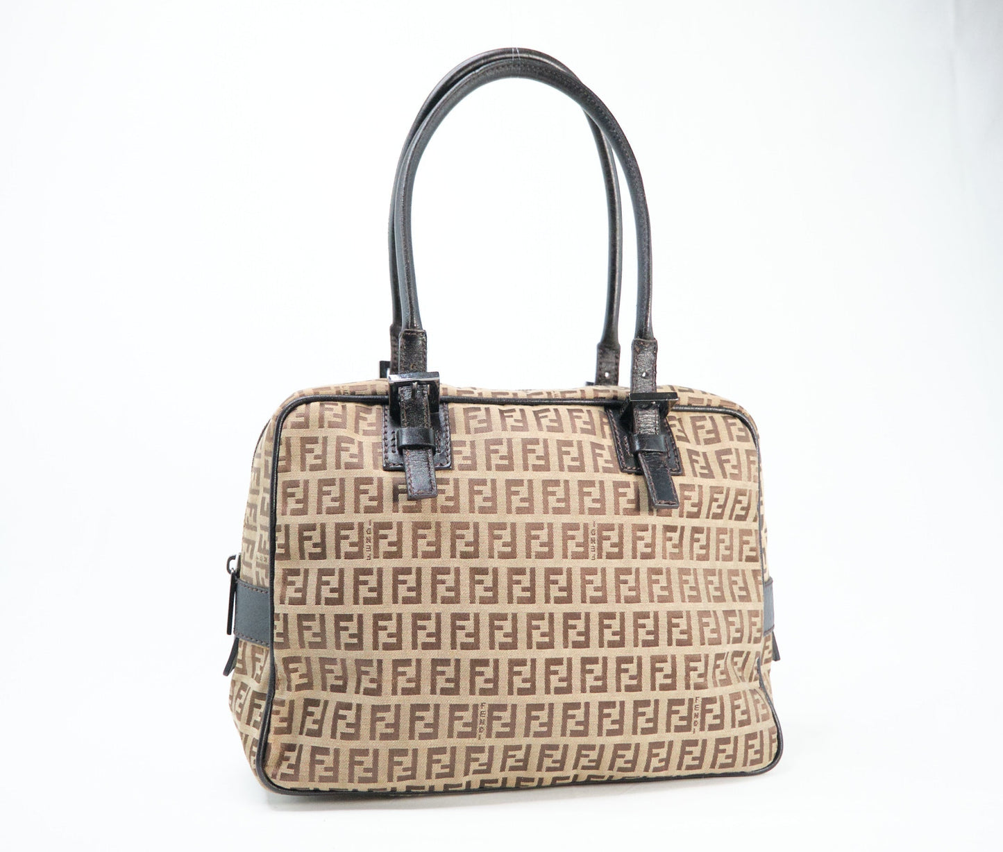 Luxury FendiZucchino Canvas Handbag - '10s