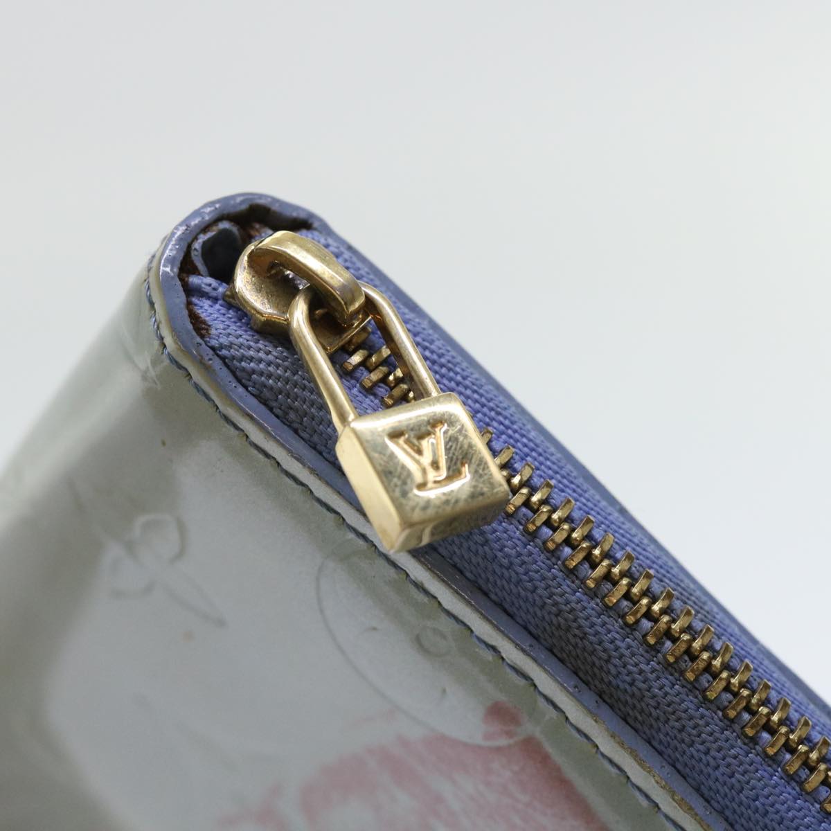 LOUIS VUITTON Monogram Vernis Eldridge Wallet Lavande M91159 LV 50460