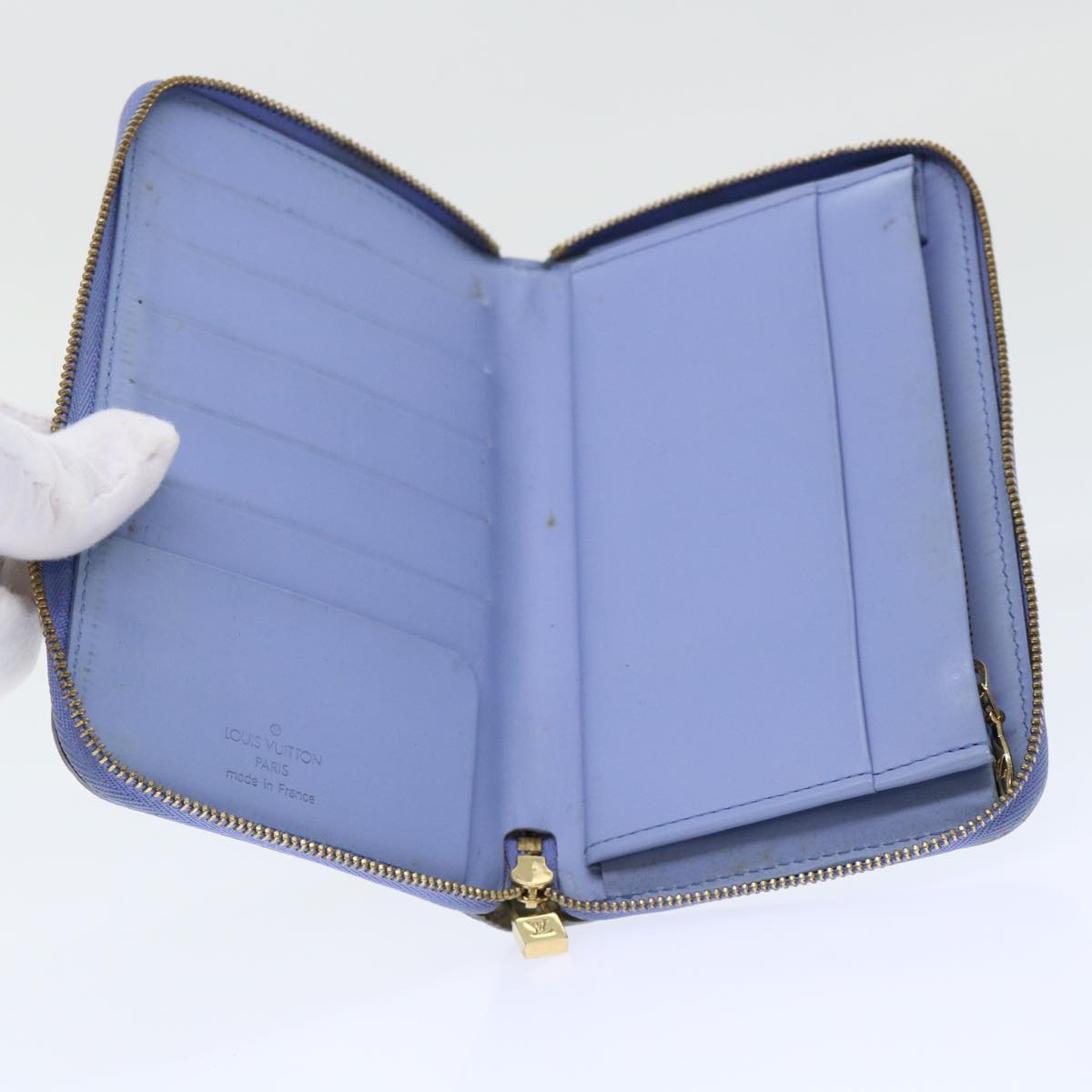 LOUIS VUITTON Monogram Vernis Eldridge Wallet Lavande M91159 LV 50460