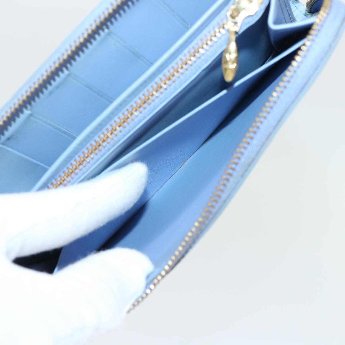 LOUIS VUITTON Monogram Vernis Eldridge Wallet Lavande M91159 LV 50460