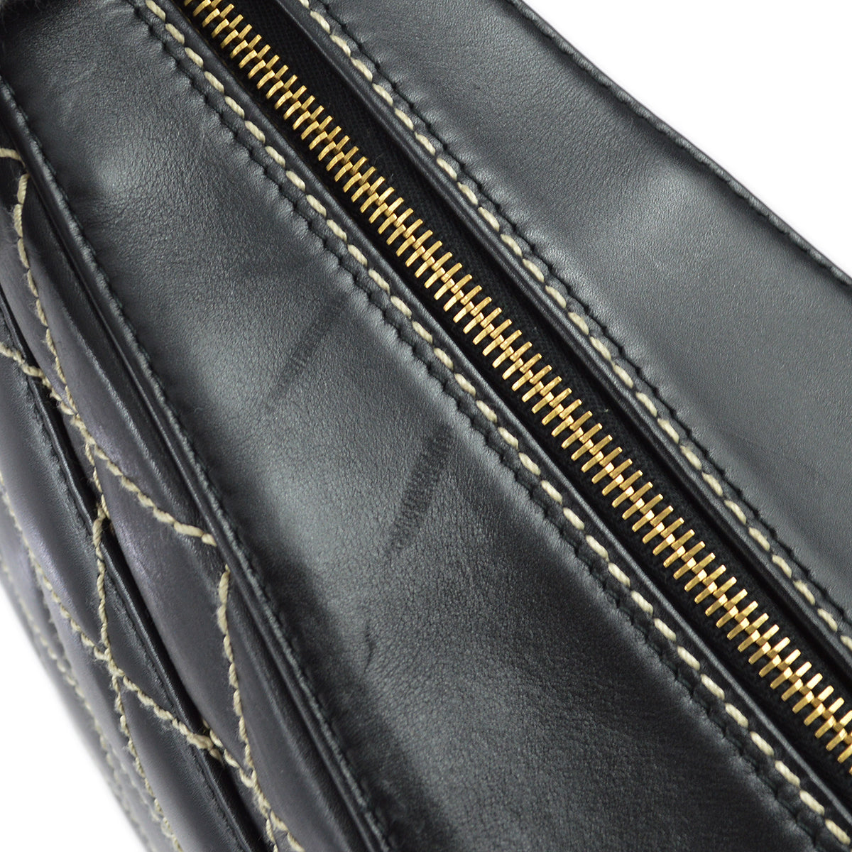 Luxury Chanel 2001-2003 Wild Stitch Handbag Black Calfskin