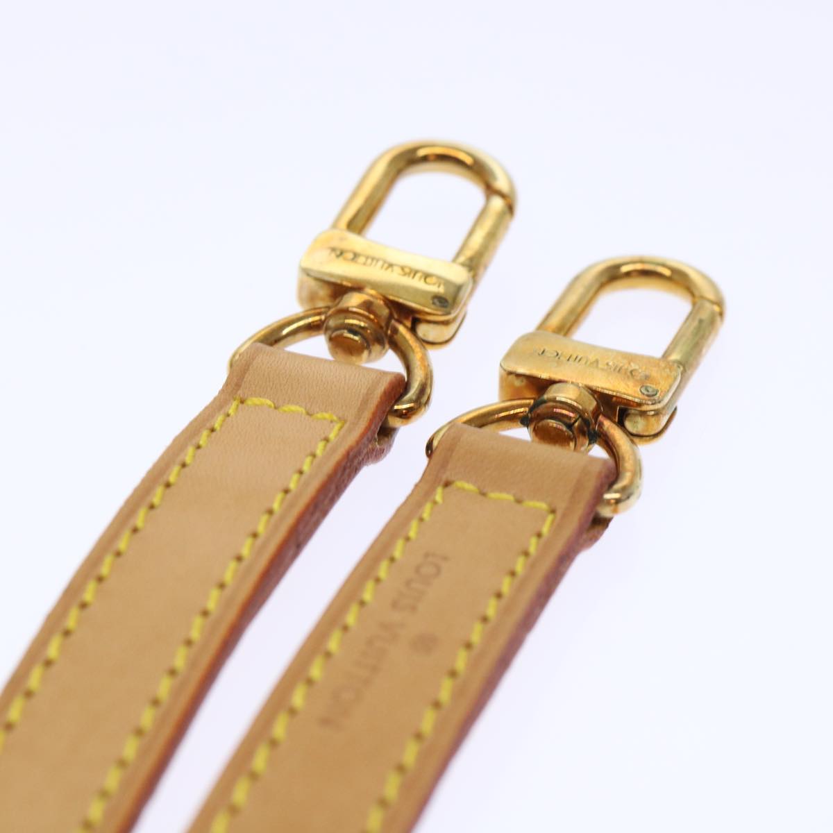 LOUIS VUITTON Shoulder Strap Leather 35.8"" Beige LV 50676