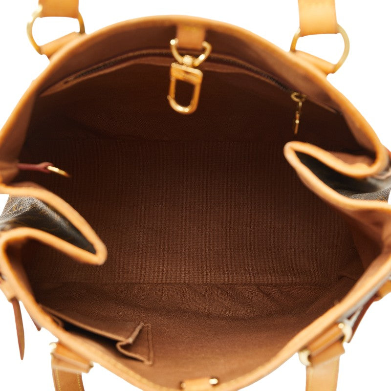 Louis Vuitton Monogram Battalion Vertical Shoulder Bag M51153 Brown PVC Leather  Louis Vuitton