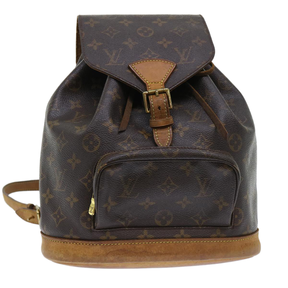 LOUIS VUITTON Monogram Montsouris MM Backpack M51136 LV 50923