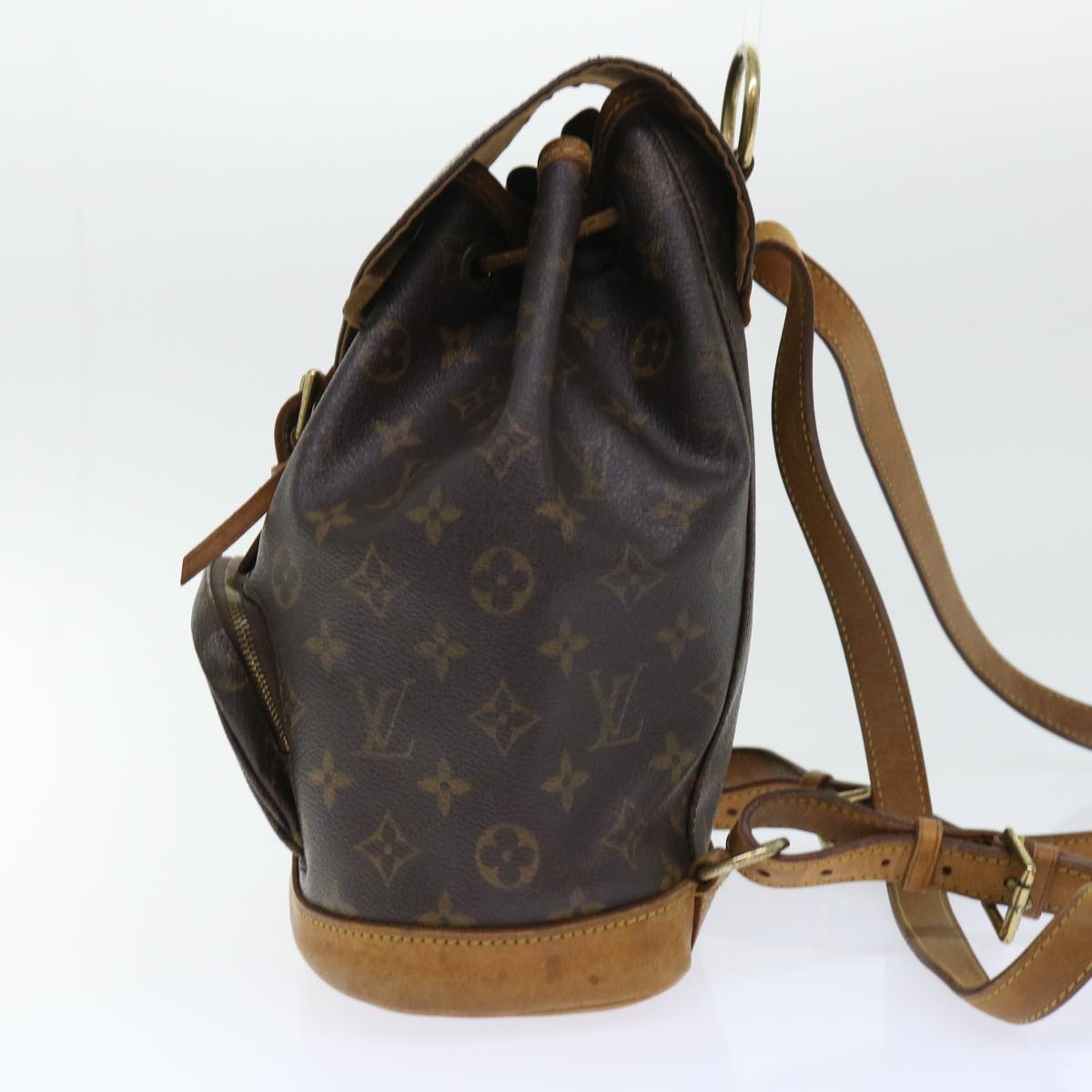LOUIS VUITTON Monogram Montsouris MM Backpack M51136 LV 50923