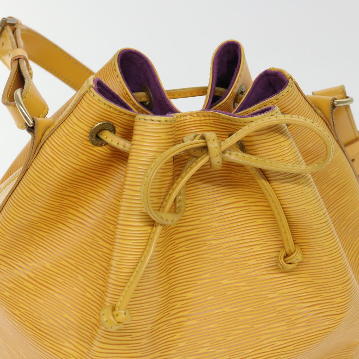 LOUIS VUITTON Epi Petit Noe Shoulder Bag Tassili Yellow M44109 LV 50978