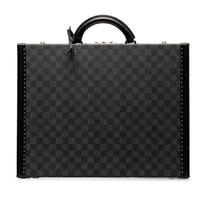 Louis Vuitton Damier Graphite President Handbag Case N48190 Noneir Black PVC Leather  Louis Vuitton