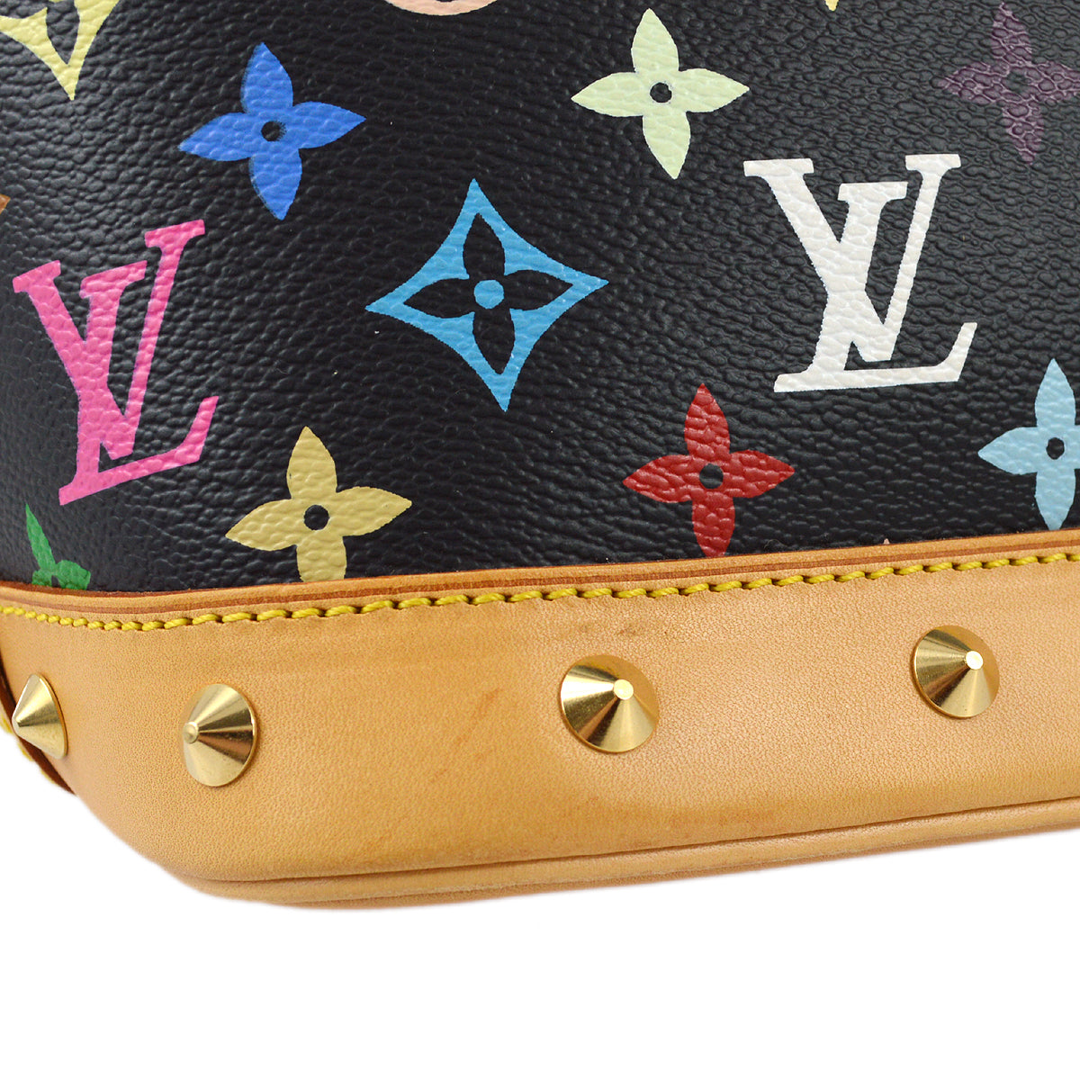 Louis Vuitton 2003 Black Monogram Multicolor Alma M92646