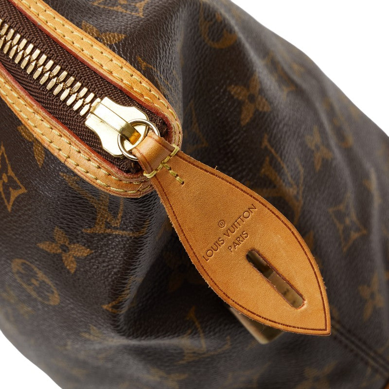 Louis Vuitton Monogram Locket Horizontal Handbag M40104 Brown PVC Leather  Louis Vuitton