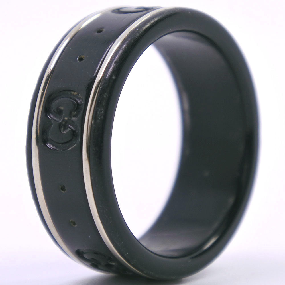 Luxury Gucci Trending 2025 Icon Ceramic Ring Black 10.5