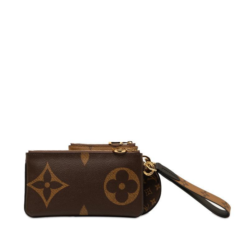 Louis Vuitton Monogram Giant Reversee Poschet Trio Poschet Accessory Pouch M68756 Brown PVC  Louis Vuitton