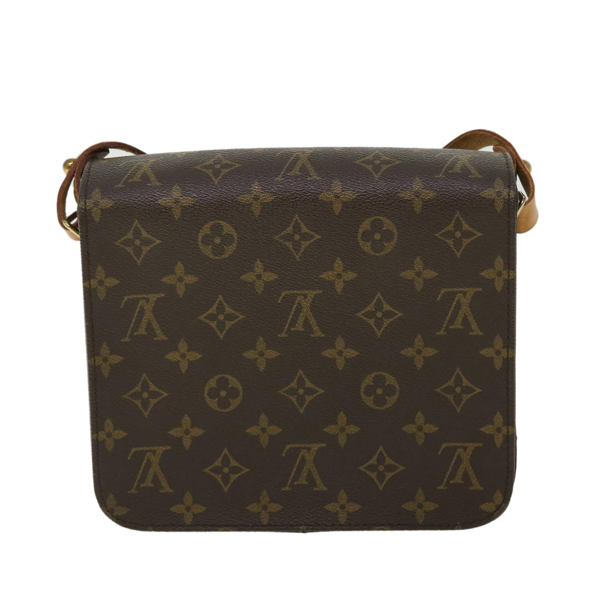LOUIS VUITTON Monogram Cartouchiere MM Shoulder Bag M51253 LV 51166