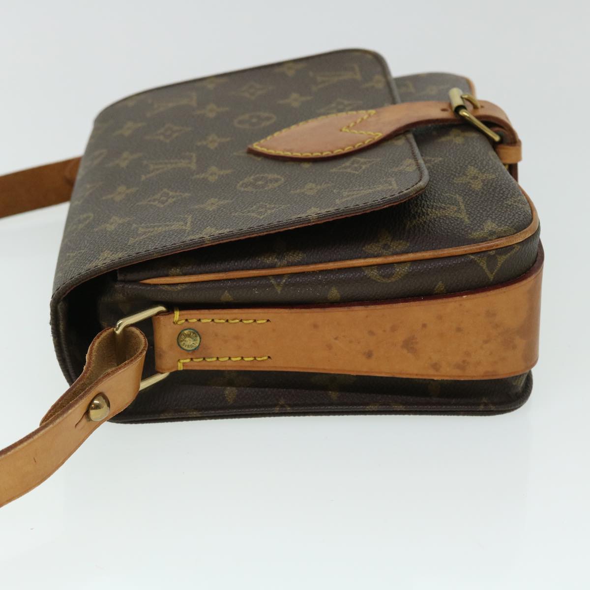LOUIS VUITTON Monogram Cartouchiere MM Shoulder Bag M51253 LV 51166