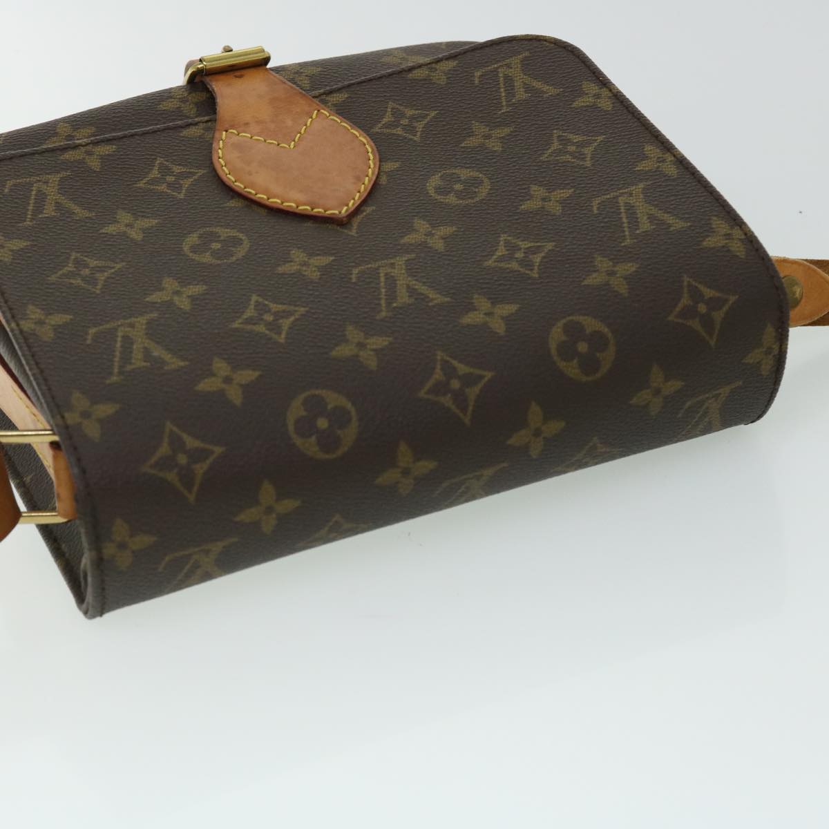 LOUIS VUITTON Monogram Cartouchiere MM Shoulder Bag M51253 LV 51166