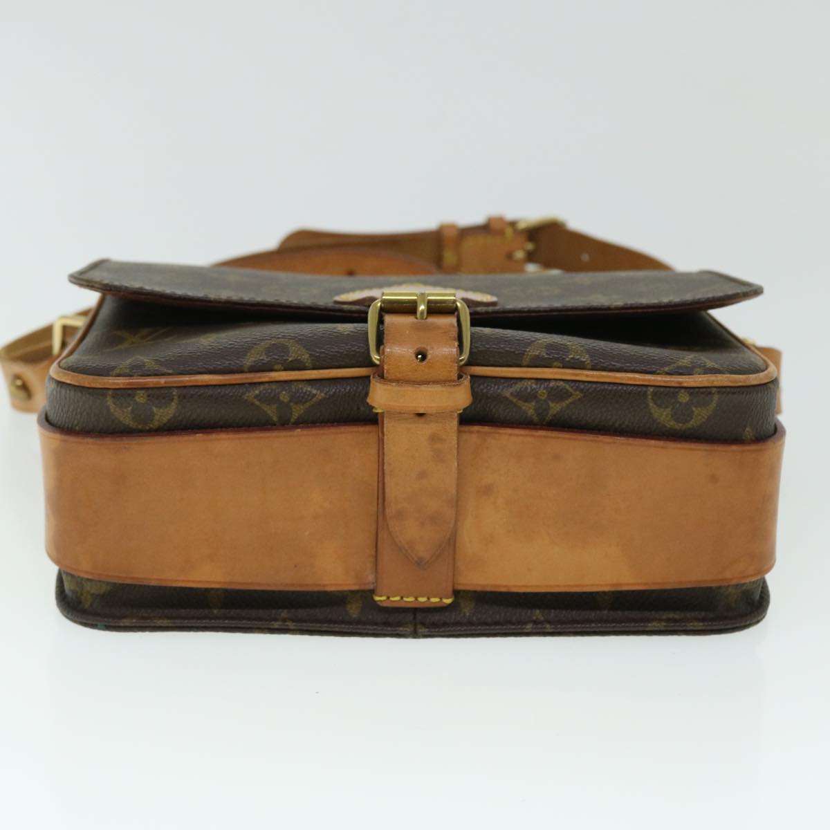 LOUIS VUITTON Monogram Cartouchiere MM Shoulder Bag M51253 LV 51166