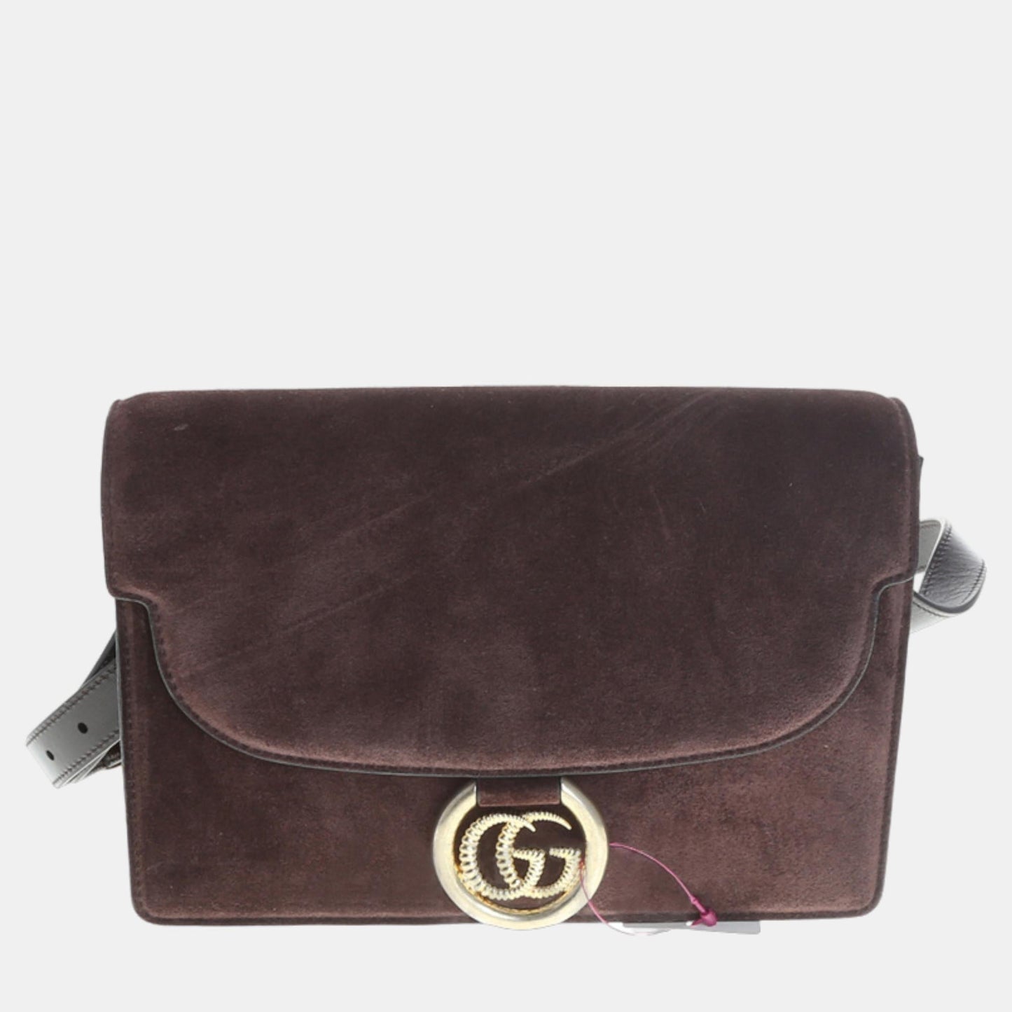 Luxury Gucci Trending 2025 Brown Suede Shoulder Bag (589474)