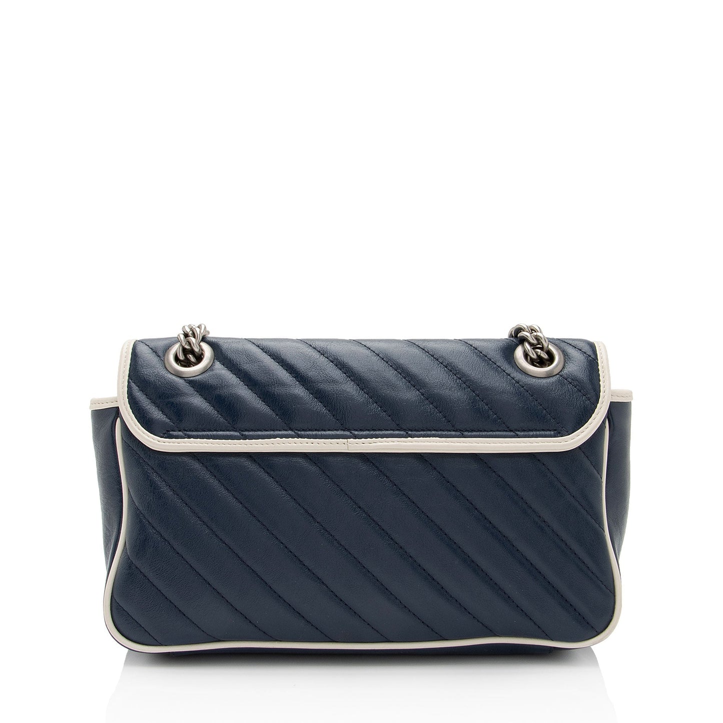 Gucci Matelasse Leather Torchon GG Marmont Small Flap Bag
