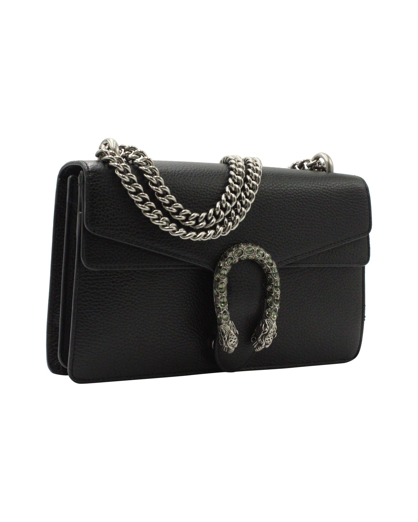 Luxury Gucci Trending 2025 Small Dionysus Shoulder Bag in Black Leather