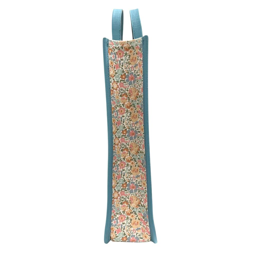 Gucci Leather Canvas Liberty Tote Bag 550763