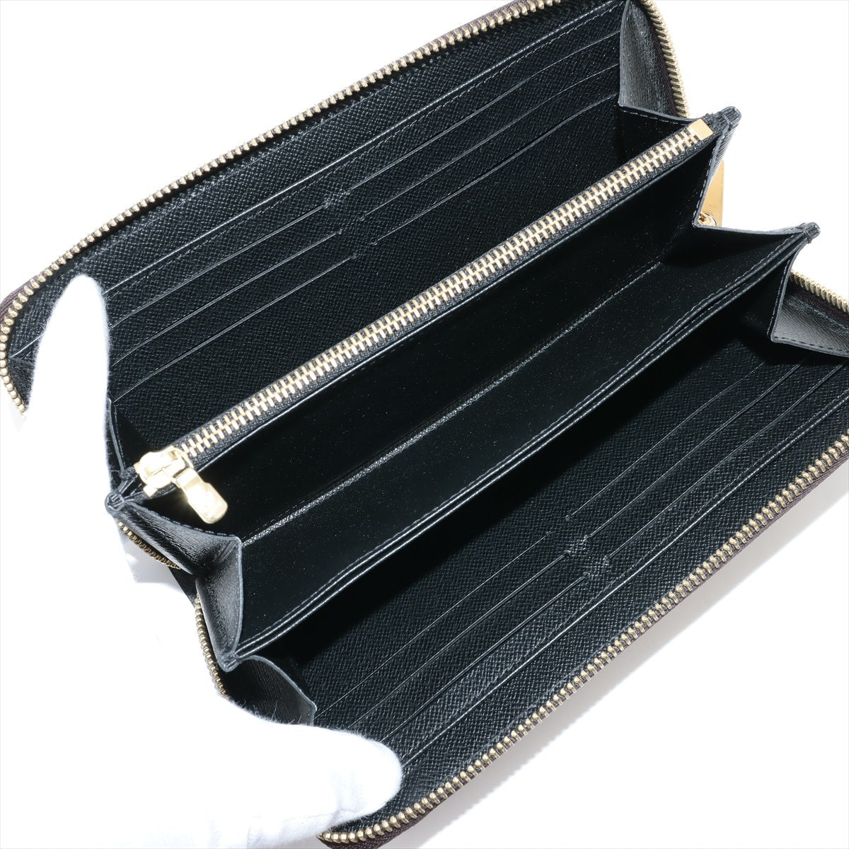 Louis Vuitton Giant Monogram Reversee Zippie Wallet M69353 Black X Brown Round Zip Wallet