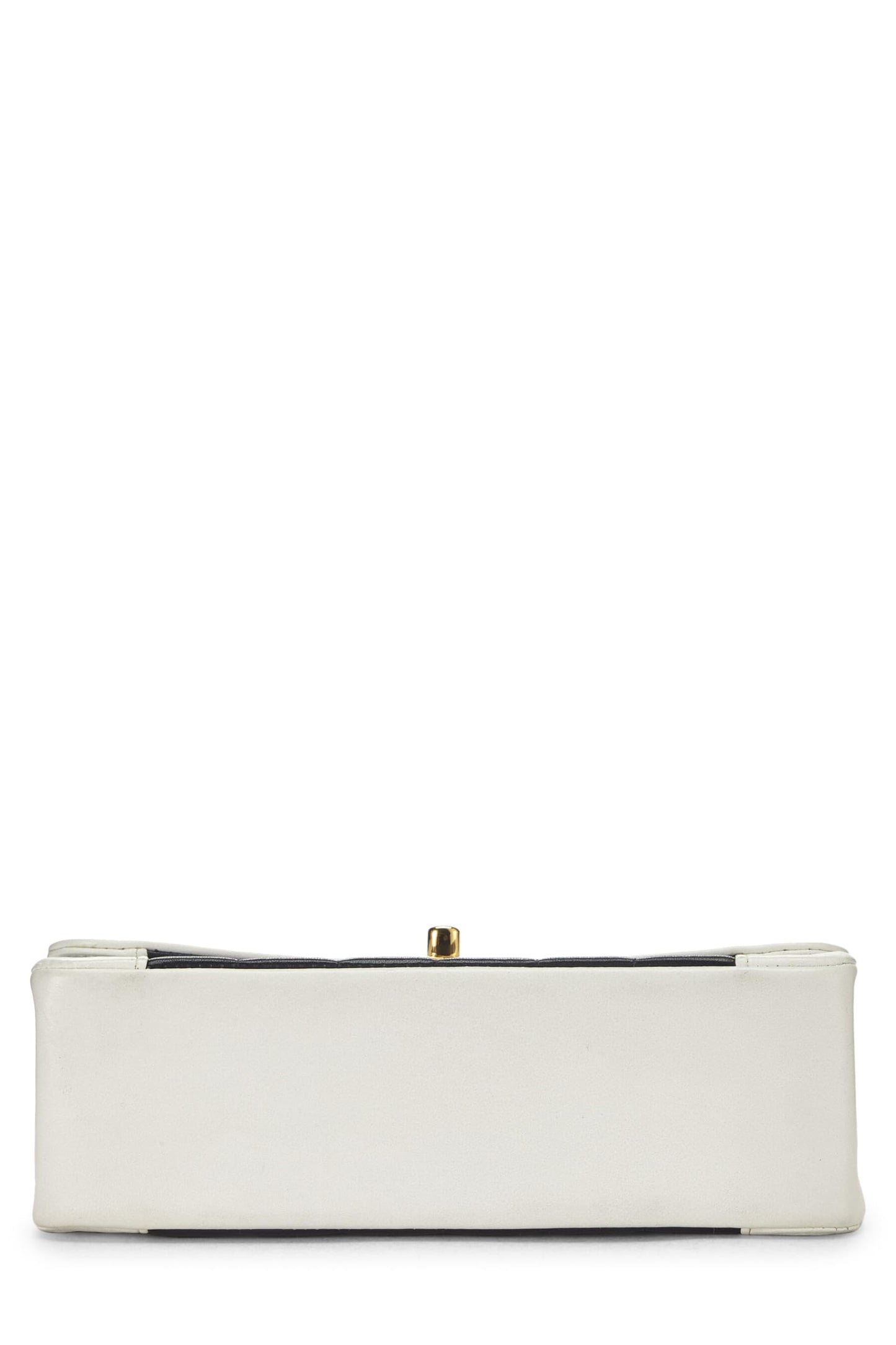 Chanel,  Black Lambskin Vertical Border Half Flap Bag Small, Multi