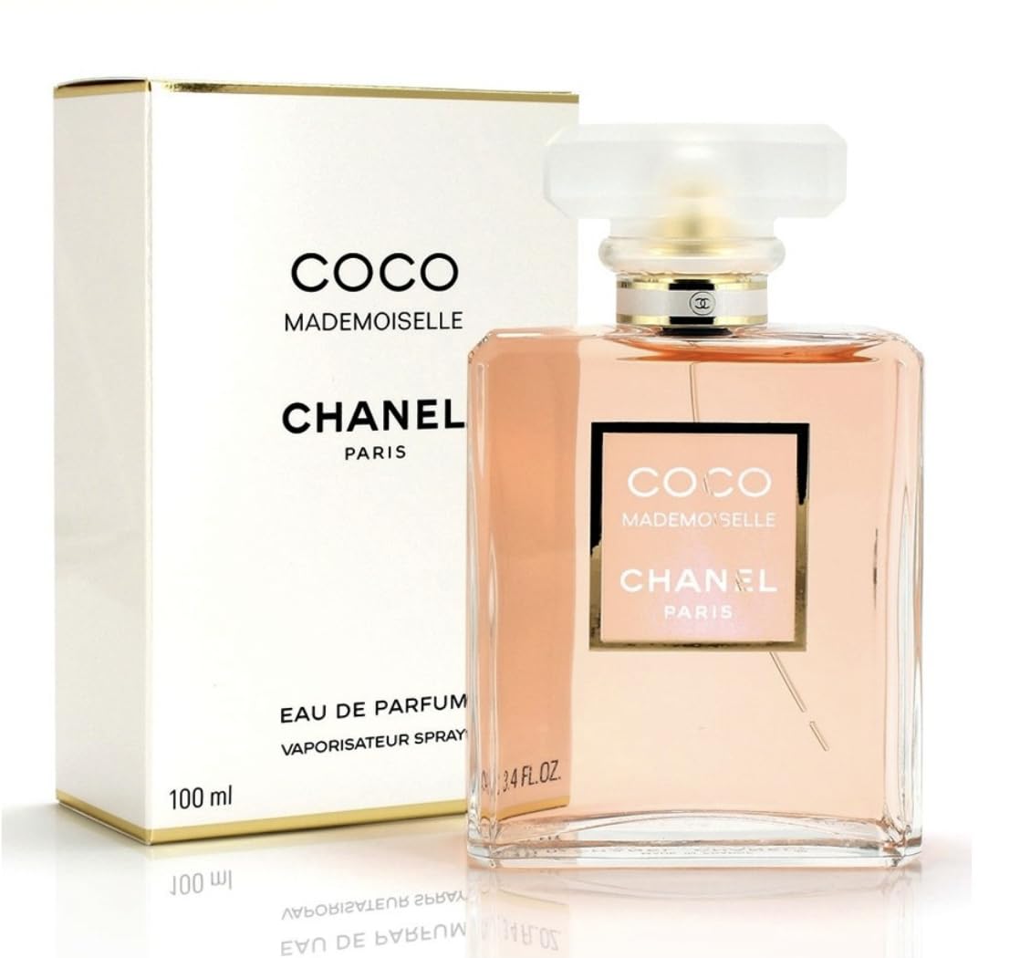 Luxury Chanel Coco Mademoiselle Eau de Parfum Spray for Women, 3.4 Fluid Ounce