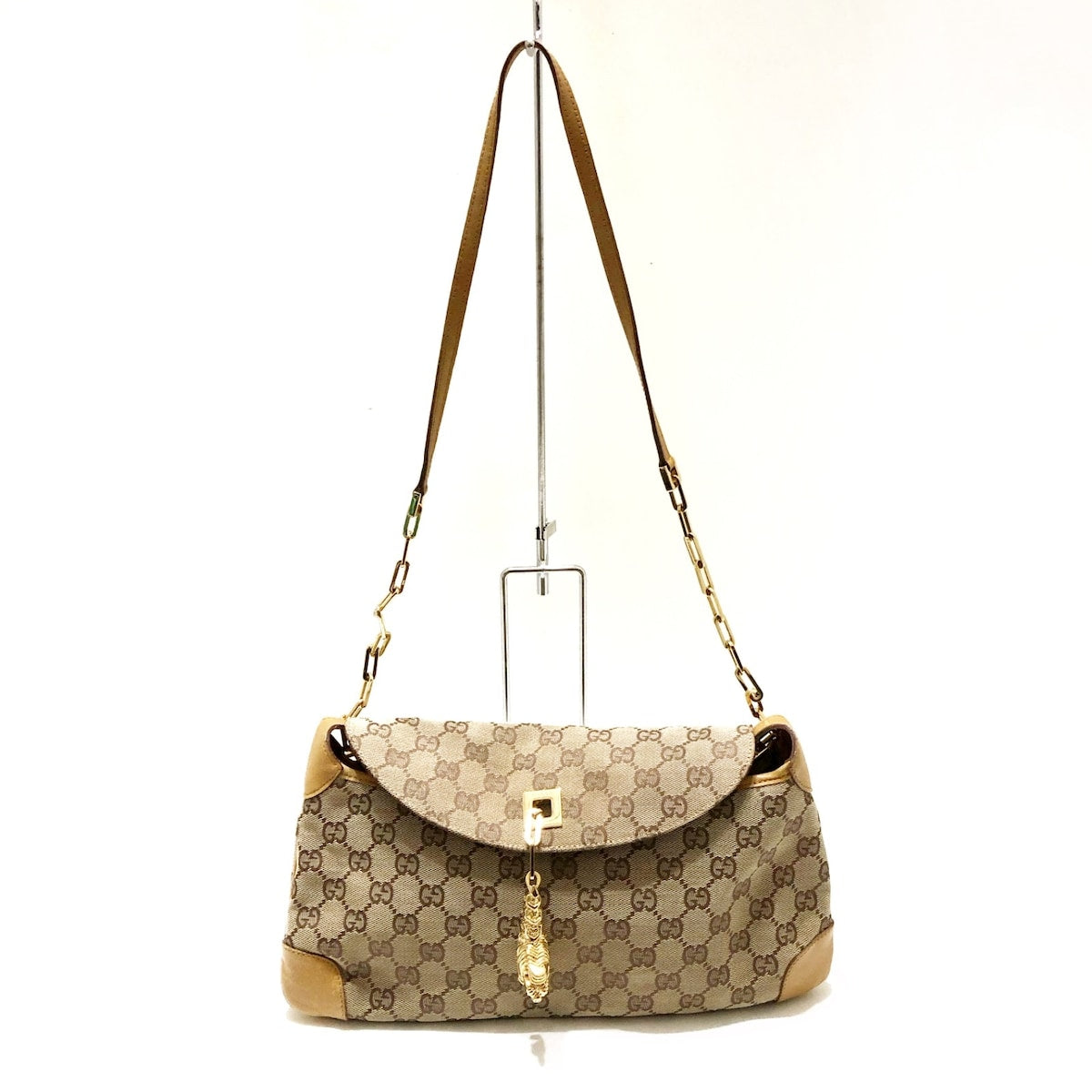 Luxury Gucci Trending 2025 Gg Pattern  Canvas Shoulder Bag ()
