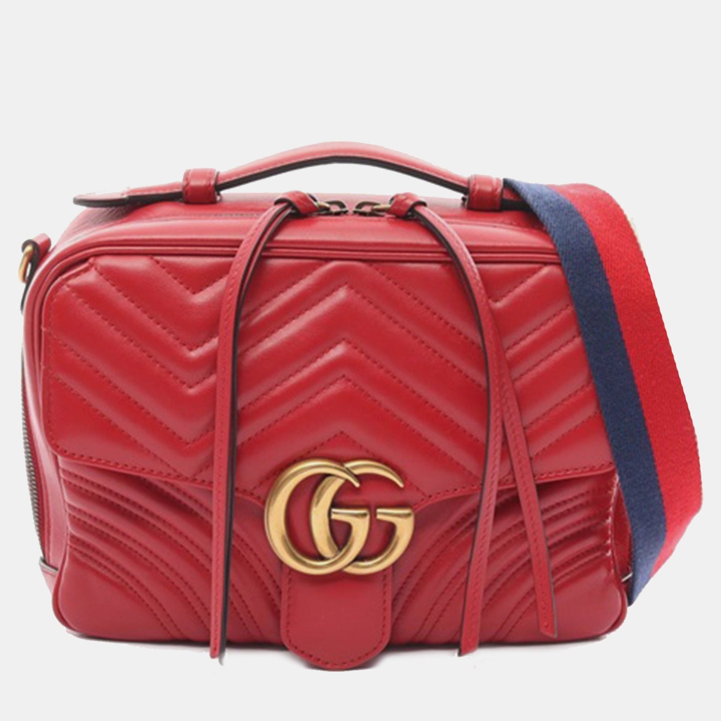 Luxury Gucci Trending 2025 Small GG Marmont Matelasse Top Handle