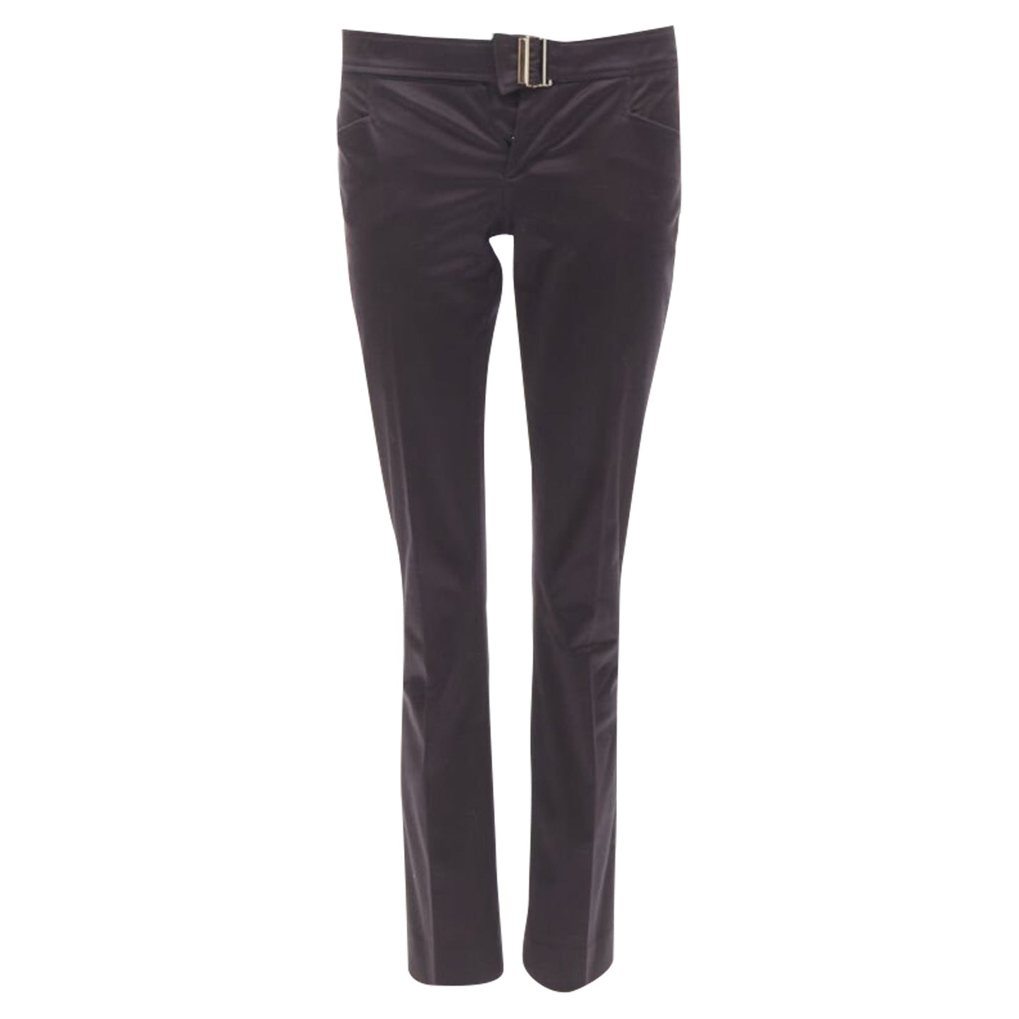Gucci Tom Ford buckle minimalist trousers