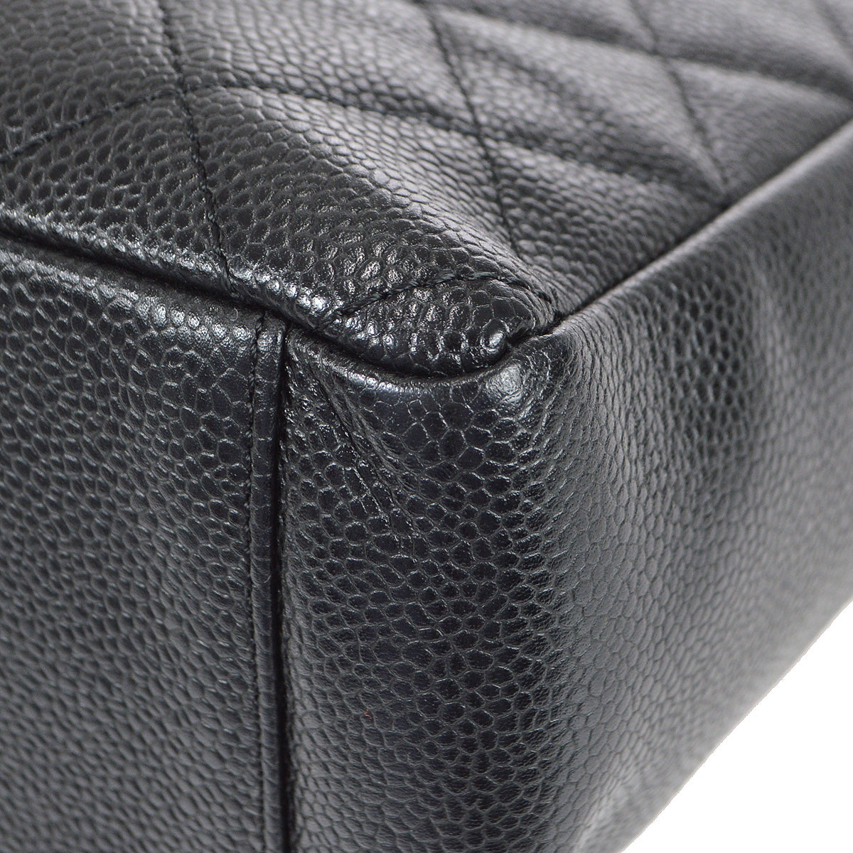 Luxury Chanel 2001-2003 Petite Shopping Tote PST Black Caviar