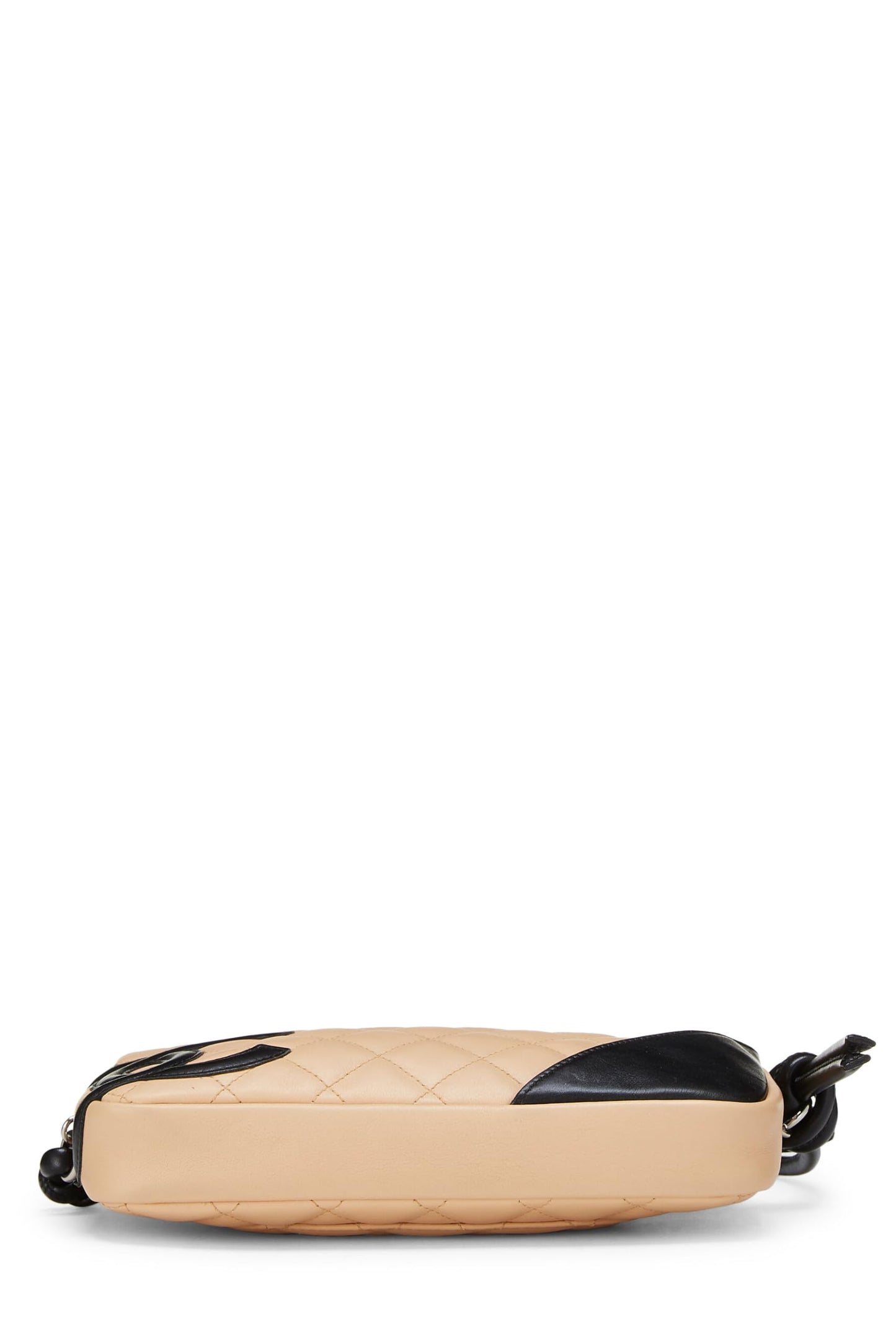 Chanel,  Beige Quilted Calfskin Cambon Pochette, Beige