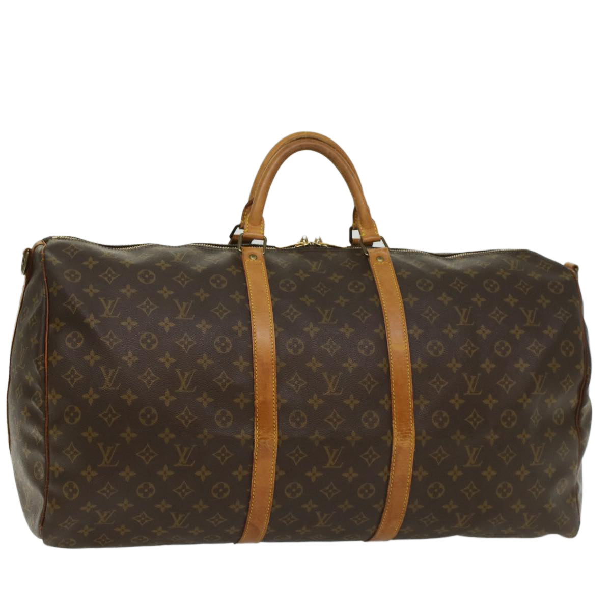 LOUIS VUITTON Monogram Keepall Bandouliere 60 Boston Bag M41412 LV 52072